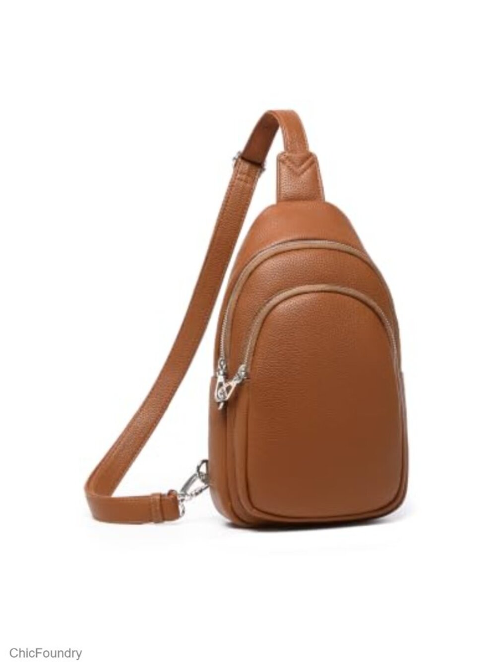 Anti-Theft Crossbody Sling Bag with RFID Blocking Slash-Resistant Vegan Leather
